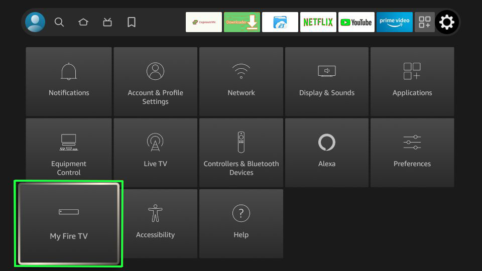 My Fire TV settings